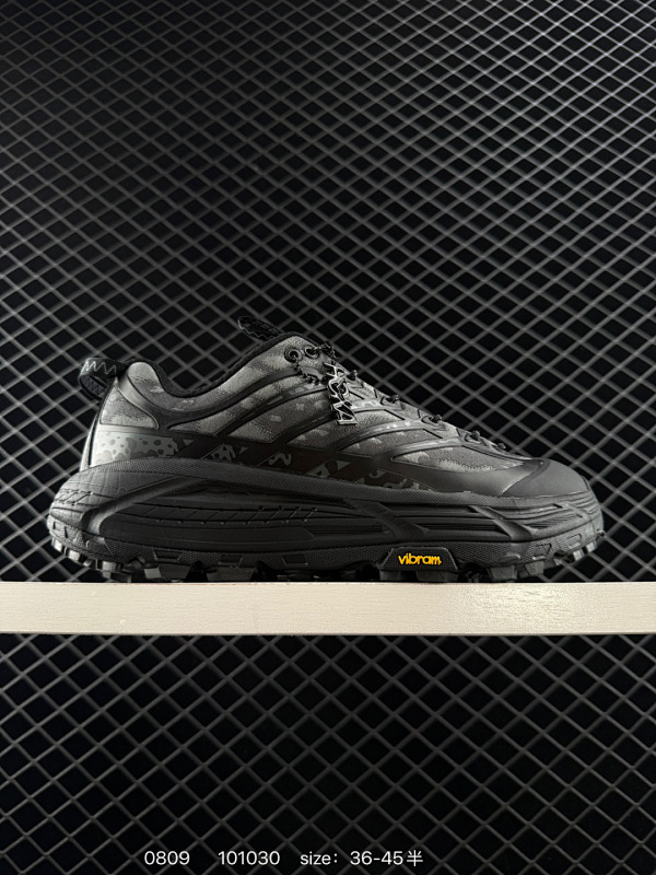 150 H版 Hoka One One Mafate Three 2 TS  蛇年限定 防滑减震休闲越野跑步鞋  原版原档案开发 市面唯一1:1版本 货号：1162770-BBNB 尺码：36 36.