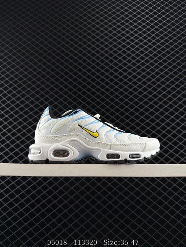 100 Nike/耐克 原楦原纸版数据开发，采用热熔处理工艺织物鞋面材质，前后高弹PU缓震中底组合Air气垫装置，外置防滑耐磨橡胶外底❗️全新演绎，再现经典Tn，耐克Nike Air Max Plus