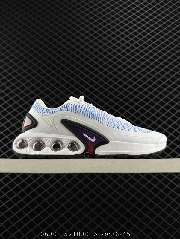150 Nike Air Max Dn 耐克2024全新气垫跑鞋 #全新鞋款在同侧采用了四个圆柱仓式的设计 不仅有防滑耐磨性功能 还搭配了周围一圈柔软的泡棉材质 提供全新的复合脚感八成还是泡棉脚感 官