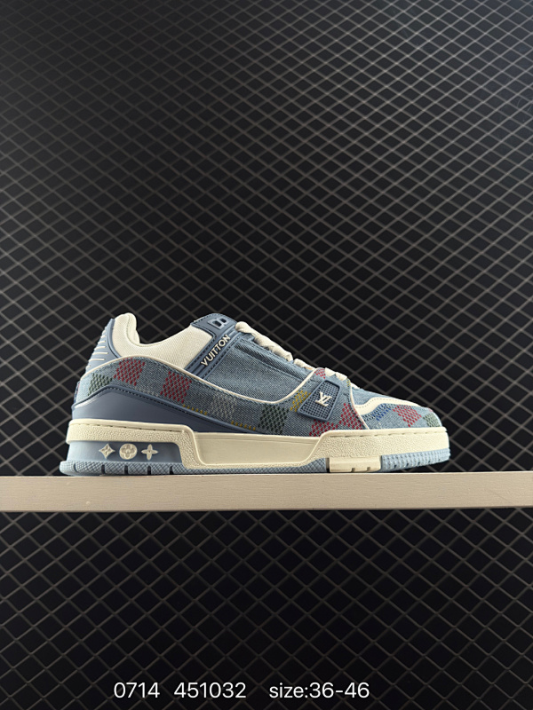 160 ✅路易威登/Louis Vuitton  LV路易威登板鞋         新款 LV Trainer最新配色运动鞋  L家 篮球鞋风格运动鞋   该鞋由艺术总监 VIRGIL ABLOH设计