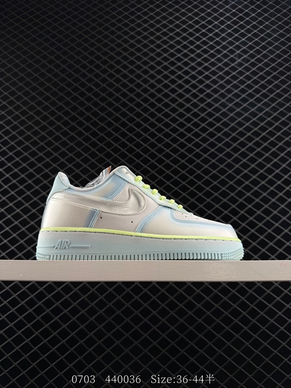 180 Nike Air Force 1 Low 07 x SWDC "Psychic Blue" 白蓝绿  原楦头原纸板 打造纯正低帮空军版型 专注外贸渠道 全掌内置蜂窝气垫  原盒配件 原厂中底钢
