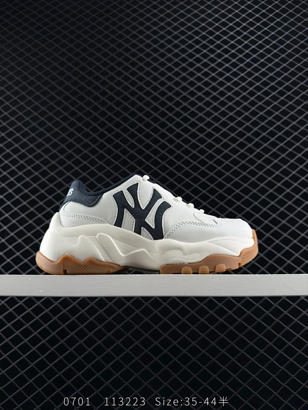 115 公司级✅MLB 复古风格美国职业棒球大联盟 Bigball Chunky DENIM 系列 复古增高休闲老爹鞋   货号：3ASHD04SN（GP001） 尺码：35 36 36.5 37.5