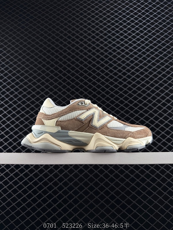 130 New Balance 9060系列 新百伦 复古休闲运动慢跑鞋  鞋面大身由空间双格及磨砂鞋面拼接而生  采用大面积网眼以及麂皮材质覆盖鞋身 还原经典气质 搭载ABZORB避震科技 由泡沫聚