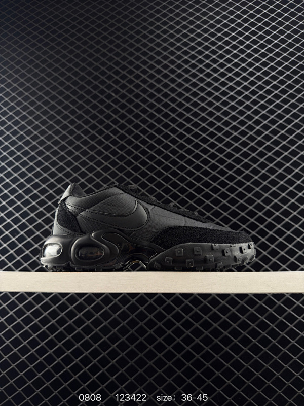 110 耐克Nike Air Max Waffle SP”Black and Anthracite“气垫华夫混合系列低帮气垫复古百搭休闲运动慢跑鞋 此款 Air Max Waffle’Black an