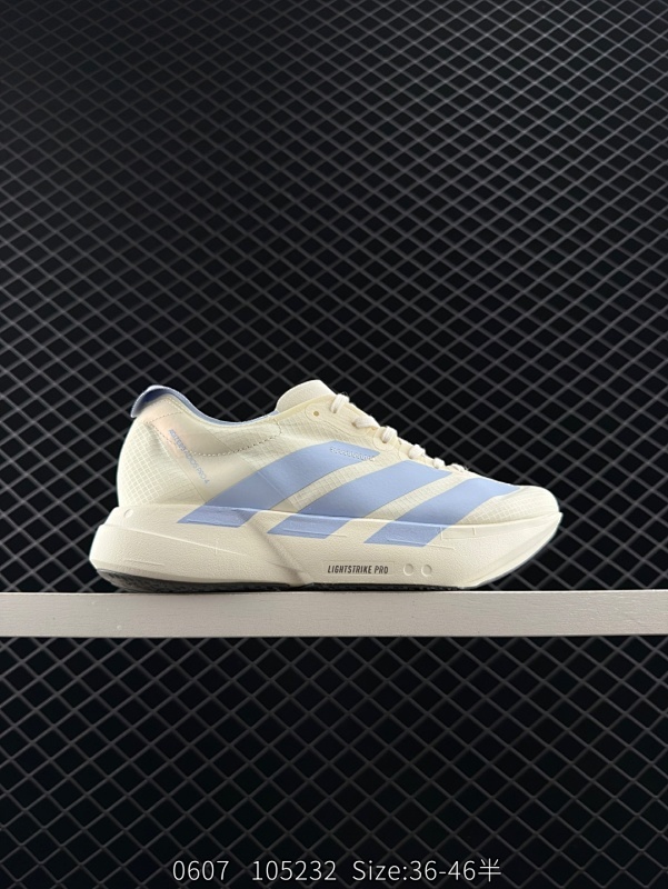 160 公司级✅Adidas Adizero Adios Pro 4M 马拉松飞线贾卡轻质透气休闲运动跑步鞋 采用双层透气网纱 Flywire动态飞线绑缚鞋面材质 内置Zoom小气垫装置  货号：JS