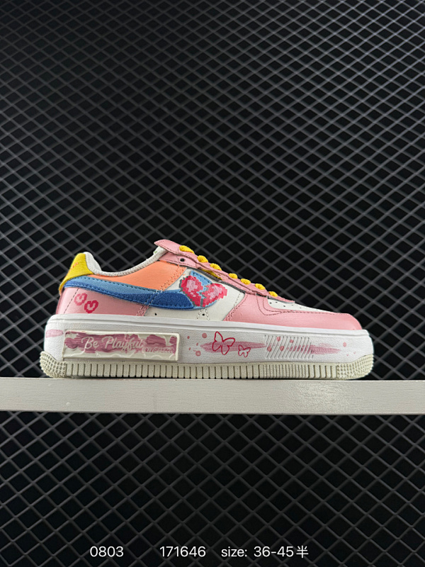 230 公司级✅NK Air Force 1 空军一号  花卉 官方同步 原装级别 原楦头原纸板  打造纯正空军版型#专注外贸渠道  全掌内置蜂窝气垫 #原盒配件 原厂中底钢印、拉帮完美   官方货号