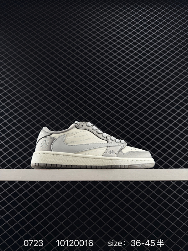 80 公司级✅Nike Air Jordan 1 x Travis Scott AJ1倒勾 乔一倒钩 ‘DIY’定制 耐克 低帮文化篮球鞋  完美品质出货 细节如图所示  鞋面切割工整  冲孔整齐干净