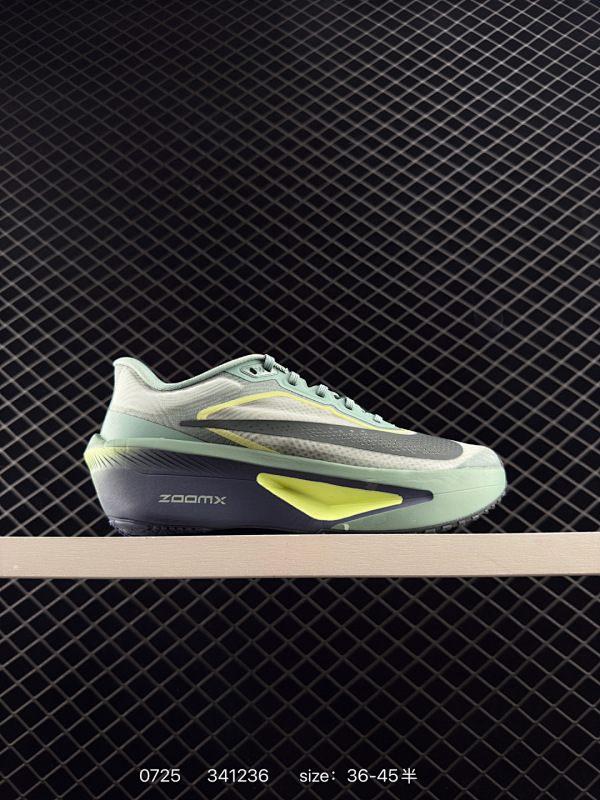 130 耐克NIKE ZoomX Vaporfly NEXT%”Volt“全新下一代超级马拉松运动跑鞋！全掌型泡棉推进板回弹大底比值轻量透气网纱材料极致性能再突破下一代，耐克最强跑鞋！ 货号:FN