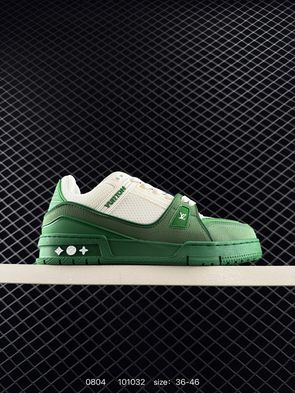 160 公司级✅路易威登/Louis Vuitton  LV路易威登板鞋         新款 LV Trainer最新配色运动鞋  L家 篮球鞋风格运动鞋   该鞋由艺术总监 VIRGIL ABLO