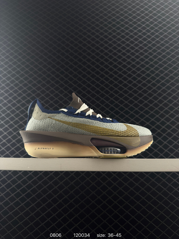 170 NK Air Zoom Alphafly NEXT% 3 2024全新马拉松超级跑鞋 FD8356-100 有史以来最轻盈、测试次数最多的NK Alphafly 经过精英马拉松运动员的测试验证
