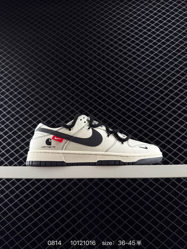 80 Nike SB Dunk Low“卡哈特联名——绑带黑勾”  周年高端定制 低帮休闲板鞋 定制鞋盒 大厂纯原品质出货 超高清洁度 皮料切割干净无任何毛边 细节完美   货号：SJ2068-265