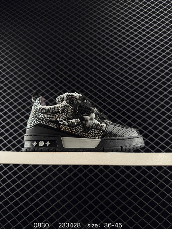 140 公司级✅路易威登/Louis Vuitton  LV路易威登板鞋       新款 LV Trainer最新配色运动鞋  L家 篮球鞋风格运动鞋   该鞋由艺术总监 VIRGIL ABLOH设