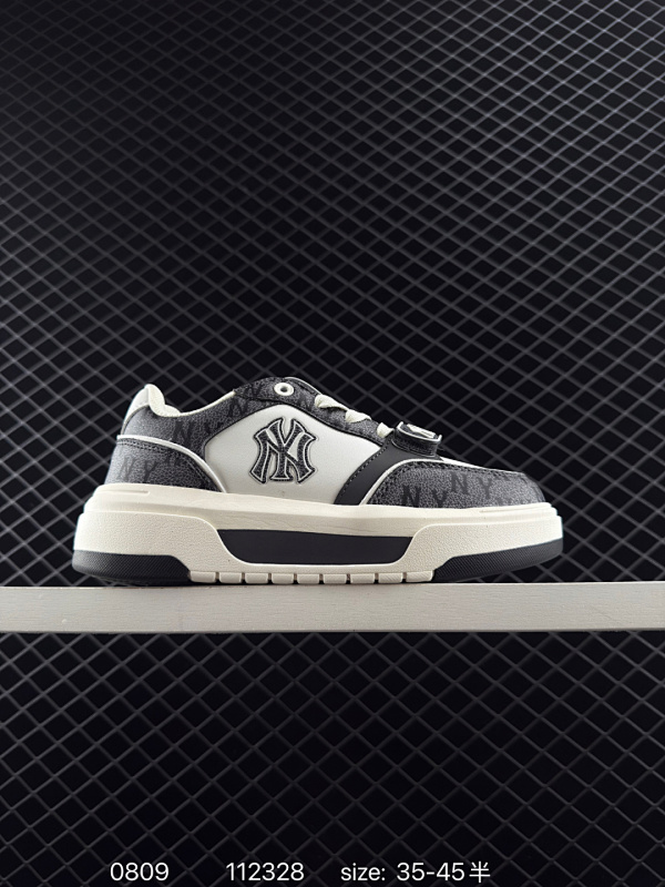 140 MLB Chunky Liner MID人气单品学长鞋系列轻量增高厚底百搭休闲运动板鞋男女轻便胶鞋 高级街头休閒品牌鞋。MLB CHUNKY LINER 学长鞋是从击球手打出的酷炫直击球中获得