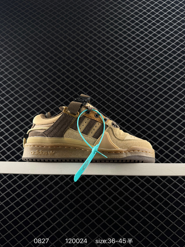 120 【原装Bad Bunny x AD originals Forum Buckle Low "Cangrejeros De Santurce" 白橙】 双方再度联名 打造全新鞋款 采用翻毛皮组合