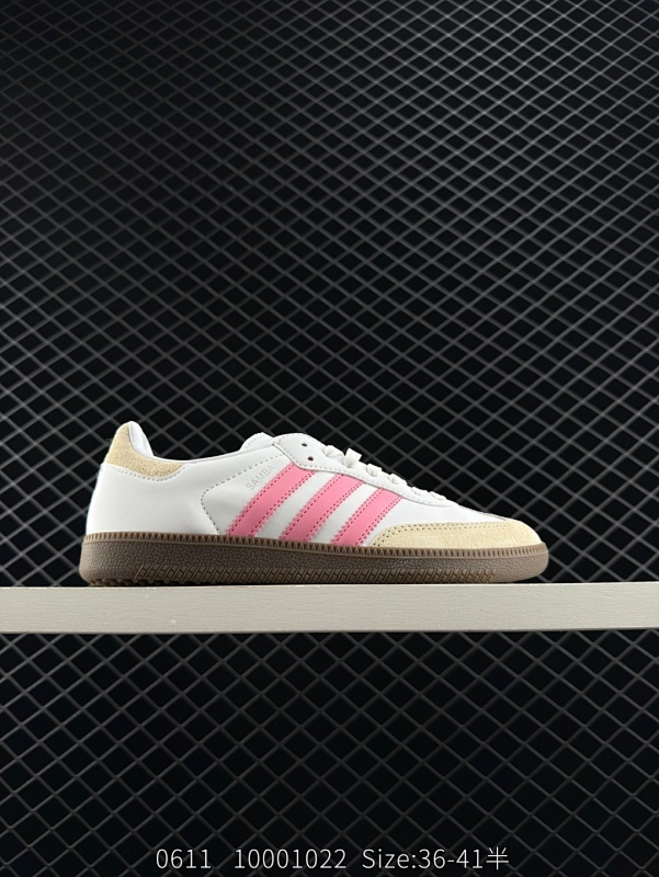 110 公司级✅Adidas Originals Samba 桑巴舞系列阿迪达斯 三叶草 绅士德训足球风百搭低帮休闲运动板鞋 货号：IG1962 尺码：36 36.5 37 38 38.5 39 40