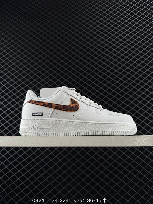 120 耐克 Nike Air Force 1 '07 Low 空军一号含气垫 小白鞋 2025年新款 低帮百搭厚底增高休闲运动板鞋。柔软、弹性十足的缓震性能和出色的中底设计，横跨复古与现代的外型结合