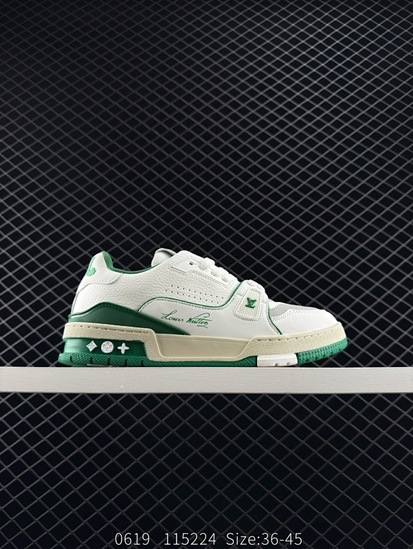 120 Louis Vuitton/路易威登 广东原产，采用皮革鞋面材质，，内里全小羊皮打造及去味海玻璃脚垫，外置耐磨橡胶大底❗全新LV路易威登Louis Vuitton Remarque Low经典