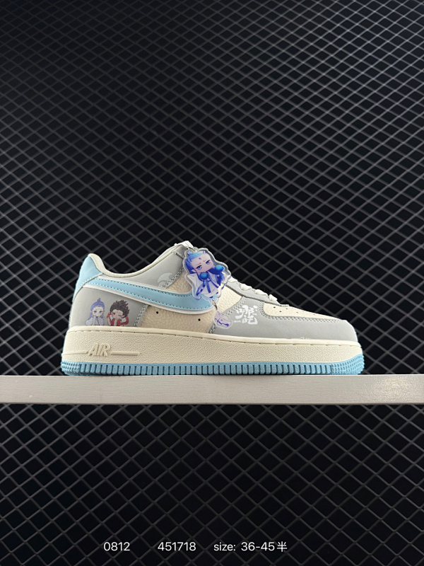 90 海外限量发售！公司级NIke Air Force 1 '07 Low “LV联名——闪银勾”空军一号 低帮 运动鞋 休闲鞋 折边针车 工艺难度大 原楦头原纸板 原装鞋盒 定制五金配件 内置全掌气