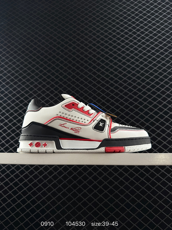 150 全新LV路易威登Louis Vuitton Trainer Sneaker Low休闲运动文化百搭板鞋  尺码:39-45 ID:104530