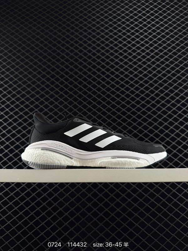 160 ▪️匠心纯原 巴斯夫中底 adidas Solar Glide 5 舒适百搭 织物耐磨透气轻便 低帮 休闲跑步鞋 男女款 黑武士 ▪️Solar Glide 5跑步鞋是一款专为日常跑步及通勤设