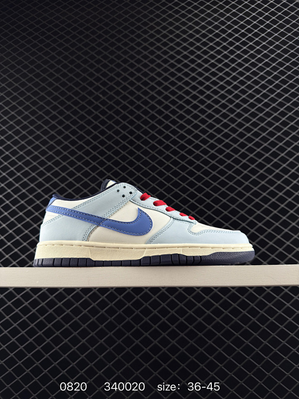 100 NIKE SB DUNK LOW PRO Dunk SB顾名思义，具有经典的Dunk血缘，又注入了更多的时尚元素。相较于普通的Dunk滑板鞋，改良版的Dunk SB加厚了鞋舌的填充，使舒适性大