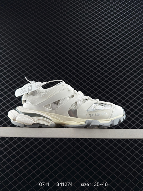 370 Balenciaga巴黎世家 Track 1.0 时尚 防滑耐磨透气 低帮 老爹鞋 米白 B5 542023W1GC29000 尺码35 36 37 38 39 40 41 42 43 44