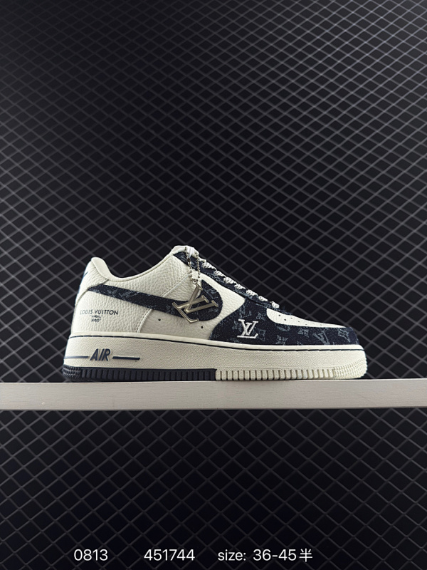 220 Nike/耐克 男女鞋真标半码制，原楦开发版型，采用硬质牛剖革组合猪巴革鞋面材质，外置厚实耐磨橡胶大底❗创意定制配色,法国顶级高奢品牌·路易威登Louis Vuitton x Nike Air