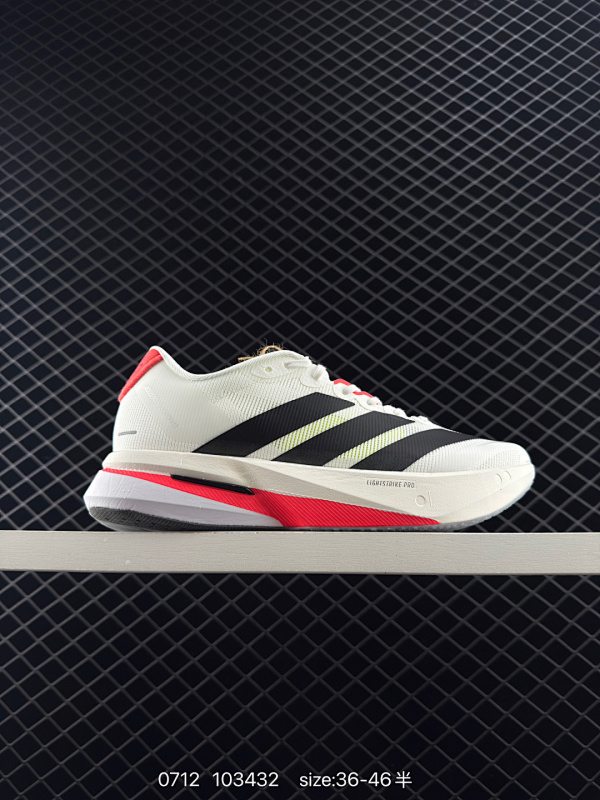 160 adidas Adizero Boston 13 时尚舒适 低帮跑步鞋 男女同款  货号 JS4932 尺码 36～46半 编码：103432