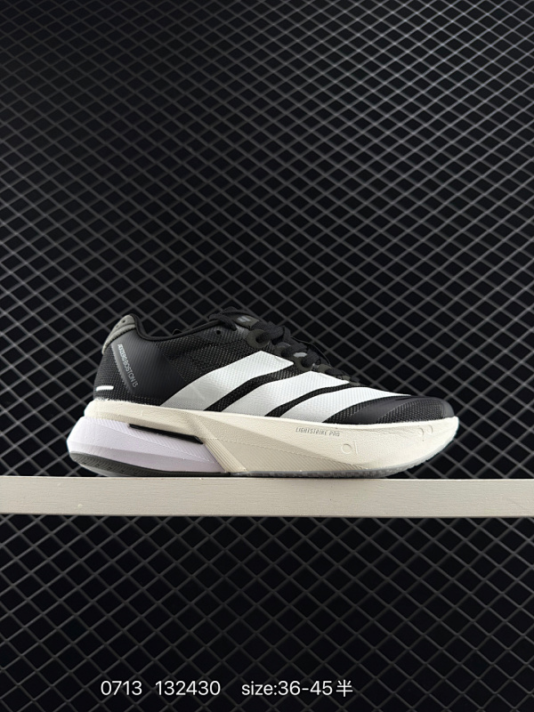 150 公司级✅AD Adizero Boston 13 夏季透气网眼竞速跑鞋 JS4938 融合Lightstrike和Lightstrike Pro技术 采用乙烯/乙酸乙烯酯(EVA)材质 打造舒