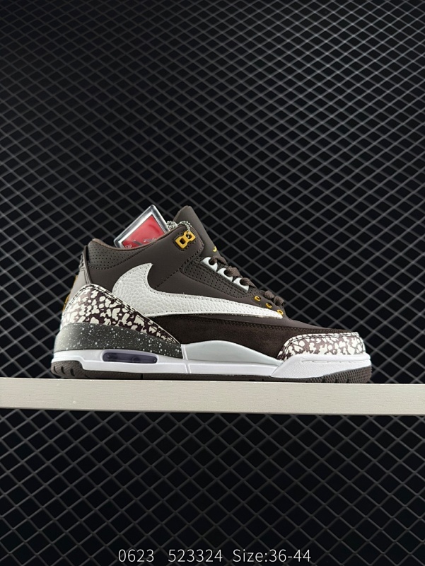 120 真标✅Air Jordan 3 Retro 迈克尔·乔丹AJ3代中帮复古休闲运动文化篮球鞋 货号：398613-102 Size：36-44 编码：523324