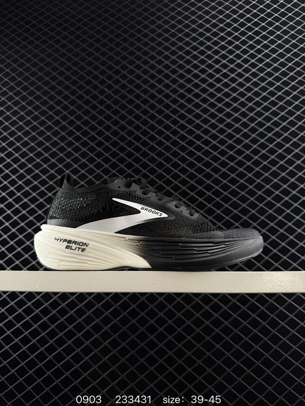 155 公司级✅Brooks布鲁克斯 Hyperion Elite 4 PB 舒适百搭防滑耐磨 低帮 越野竞速跑步鞋 采用改进工程空气网眼组合热熔工艺 鞋面材质搭载DNA LOFT V2密度泡棉缓震系