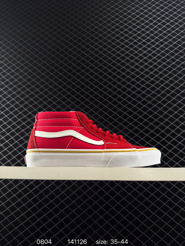 130 VANS范斯KNU SKOOL中国结红经典麂皮低帮面包板鞋VN000CS0JV6尺码：35 36 36.5 37 38 38.5 39 40 40.5 41 42 42.5 43 44 编码：
