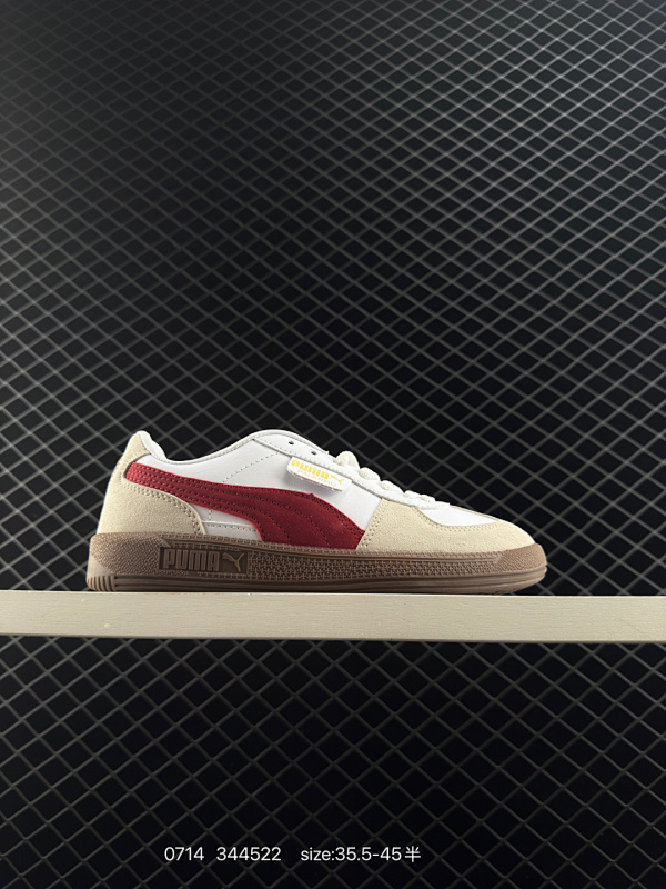 110 PUMA/彪马 男女鞋半码制，原楦原纸版开发版型，采用翻毛皮组合环保纤维革鞋面材质，外置轻量耐磨橡胶大底❗️必入最火超高性价比德训鞋！彪马PUMA Palermo Leather 巴勒莫系列低