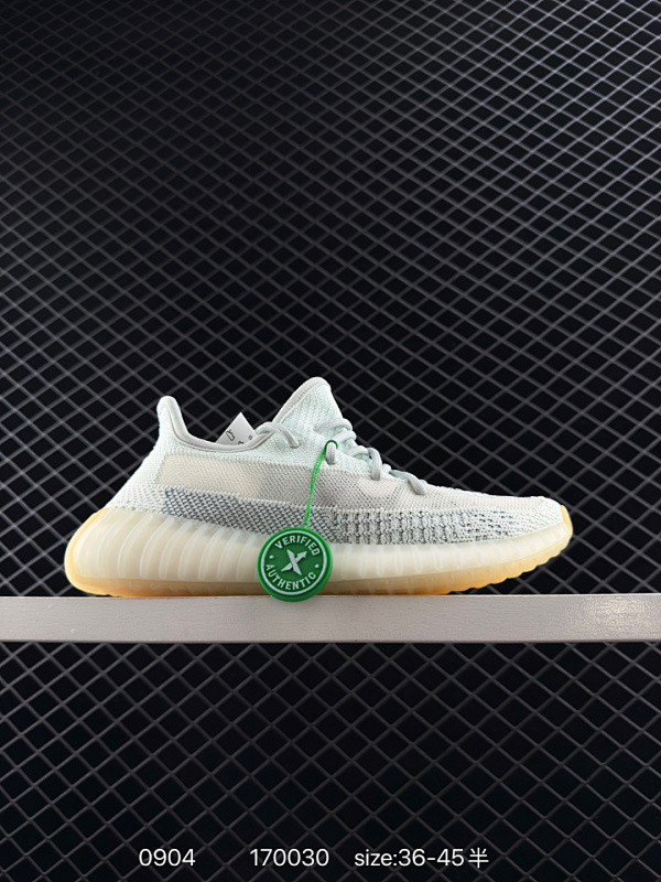 150 真爆 阿迪达斯 Adidas Yeezy 350V2 Static“non reflective“花岗岩石灰黑” 二代百搭轻便爆米花中底休闲运动慢跑鞋  尺码：如图 货号：HQ2059