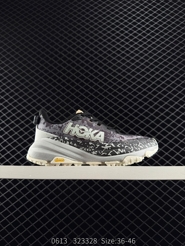 140 公司级✅HOKA ONE ONE M Speedgoat 6   低帮专业越野跑步鞋 实拍首发  相较于前几代Mafate包裹感更好 跟Speedgoat(快速羚羊)系列比起来更加舒适 鞋底防