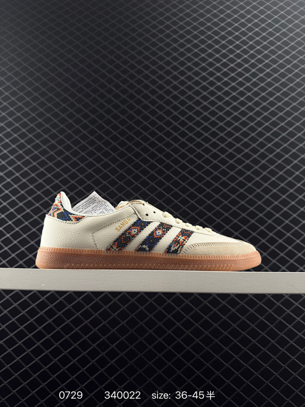 110 阿迪达斯三叶草Adidas Originals Samba 桑巴舞系列绅士德训足球风百搭低帮休闲运动板鞋 货号:JI2678 JQ0014 尺码:35～45半码 编号：340022 全文  详