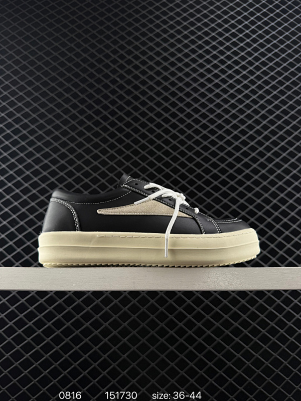 150 #最佳性价比版 Rick owens 瑞克 欧文斯 粗鞋带 低帮高街休闲板鞋 原鞋开发 独家私模大底 定制流苏鞋面布料 针车间距都是极致还原 一比一规格礼盒装 重达3斤以上 外加定制欧文斯保护