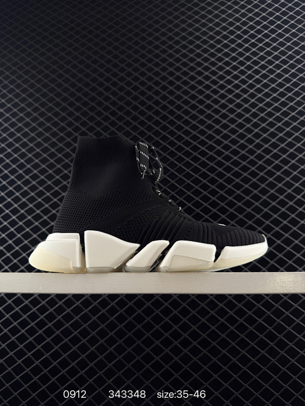 240 Balenciaga巴黎世家 Speed 2.0 LT 运动舒适 高帮 生活休闲鞋 男款 黑色 尺码：如图 编码：343348