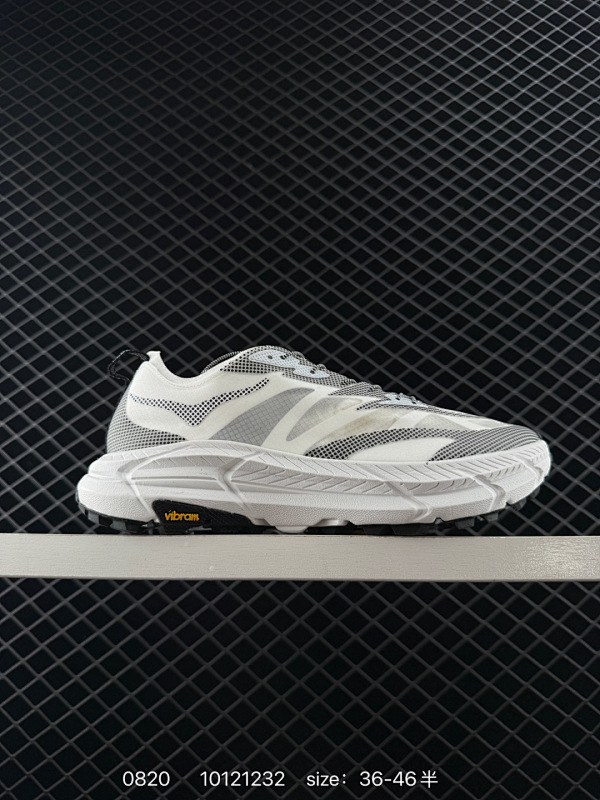 160 公司级✅Hoka One One Mafate Speed 4 Lite 银黑 玛法特低帮轻量户外运动鞋 实拍上架 #同源原厂尼龙半透明鞋面 #原装轻量化材料Profly双密度超轻量中底科技