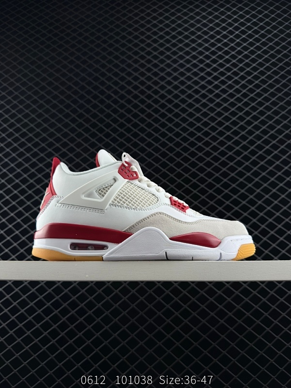 190 Nike Air Jordan 4 Retro 耐克迈克尔·乔丹AJ4代中帮复古休闲运动文化篮球鞋 原厂材料TPU超Q弹网格材质 缜密拉帮及中底钢印细节 组合开窗式气垫大底 升级原楦原档案数据