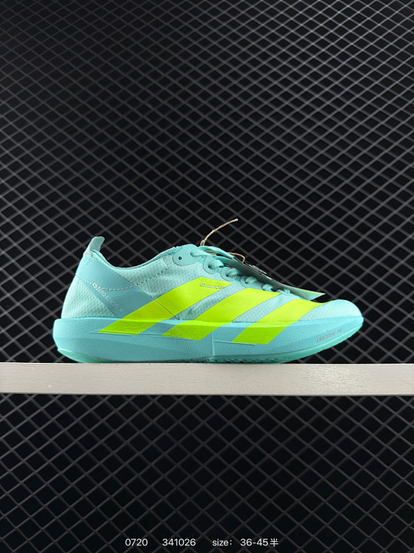 130 【公司级】阿迪达斯 Adidas Adizero Adios Pro 4 舒适防滑耐磨 低帮 休闲跑步鞋 男女款厚度增高老爹鞋 金属银  2025年，adidas推出了adidas ADISP