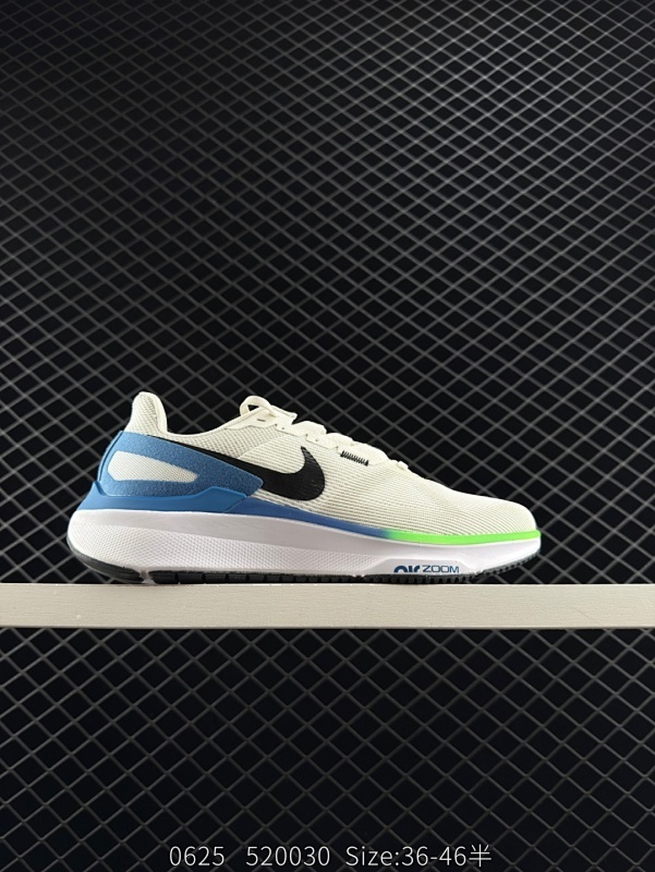 150 公司级✅耐克 Nike Air Zoom Structure 25 轻量跑鞋 厚底增高运动老爹鞋。鞋面采用透气工程网眼材质制作。鞋身整体轻盈舒适透气,鞋子颜色以白灰色为主色调！耐克Logo以银