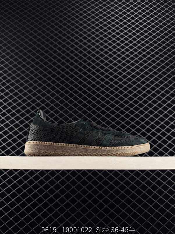 110 Addis Original Samba OG 复古单品 编织系列 复古桑巴板鞋 这款桑巴鞋展示了高质量的工艺 带有装饰的超锁缝制和无缝的手感 柔软、柔软的皮革造型和标