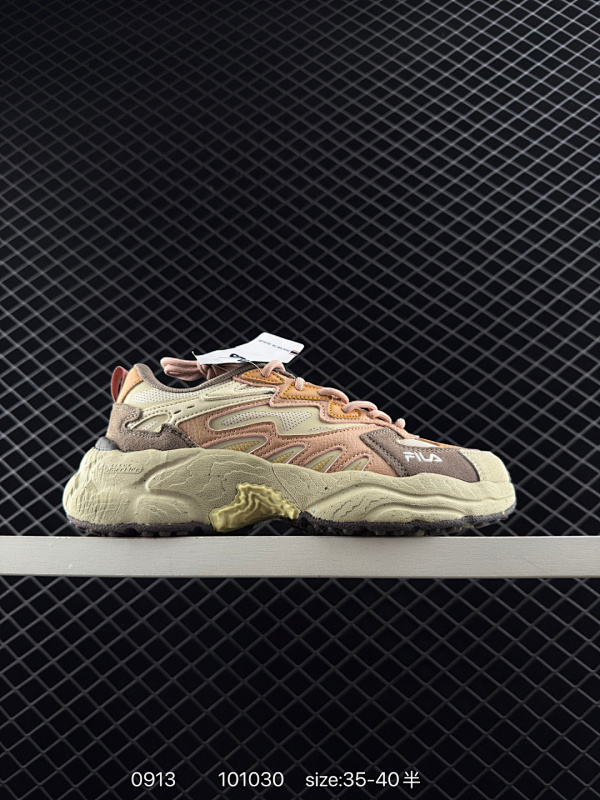 150 FILA 斐乐 FLUID 5 猫爪5.0 简约舒适 防滑耐磨低帮老爹鞋 货号:F12W522111FSS 尺码:35 36 36.5 37.5 38 38.5 39 40 41 41.5 4