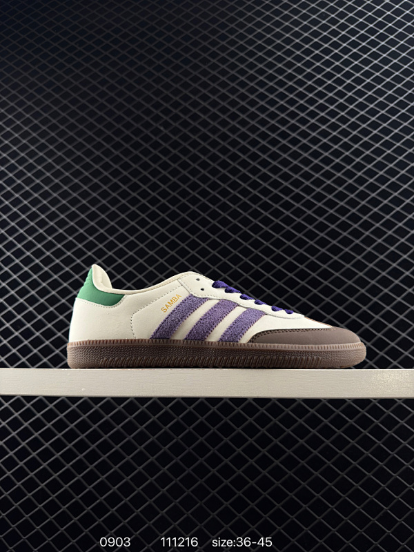 80 阿迪达斯三叶草Adidas Originals Samba OG 桑巴舞系列绅士德训足球风百搭低帮休闲运动板鞋 货号:IG1968IG1968 尺码:36 36.5 37 38 38.5 39