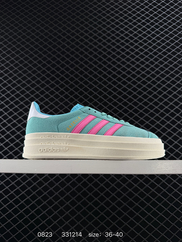 70 ✅Ad Originals Gazelle Bold 复古单品 三叶草厚底休闲防滑耐磨低帮板鞋 #原厂原数据版型 原厂皮料切割干净无任何毛边 鞋型细节完美 超高清洁度 货号：HO6125 尺码：