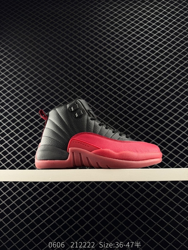 110 Air Jordan 12 Retro "Flu Game" 高帮 复刻病倒黑红 AJ12 乔丹12代 aj12 乔12 高邦 复刻黑红 流感之战 乔丹篮球鞋系列 作为十二代鞋型最为经典的配色