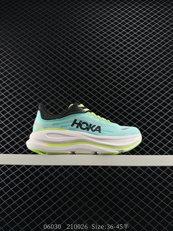 130 HOKA ONE ONE Bondi 9 邦代9 低帮 深蓝红 男女同款 防滑耐磨低邦跑步鞋 始终致力于为所有跑者提供更新、更好的跑步装备。相比常规跑鞋，Hoka One Oneb特别研发使用