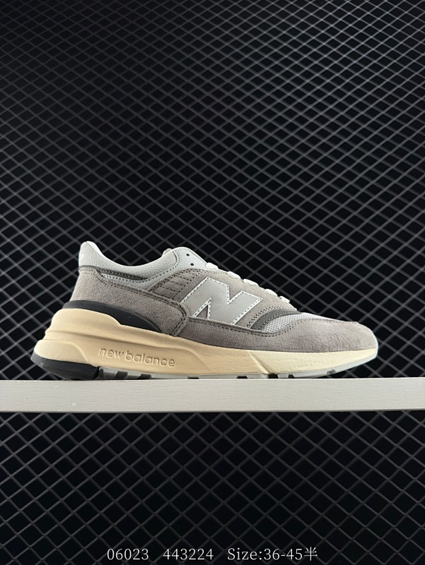 120 新百伦 NB 997 系列 New Balance 997R 改良版系列低帮经典复古厚底休闲运动慢跑鞋 蓝银色男女鞋半码制#升级原楦原数据开发版型#采用固色猪巴革拼接网织布鞋面材质#独立3层组