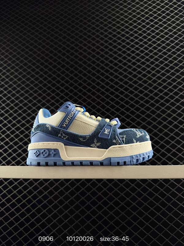 130 Louis Vuitton/路易威登 广东原产，采用皮革鞋面材质，，内里全小羊皮打造及去味海玻璃脚垫，外置耐磨橡胶大底❗全新LV路易威登Louis Vuitton Remarque Low经典